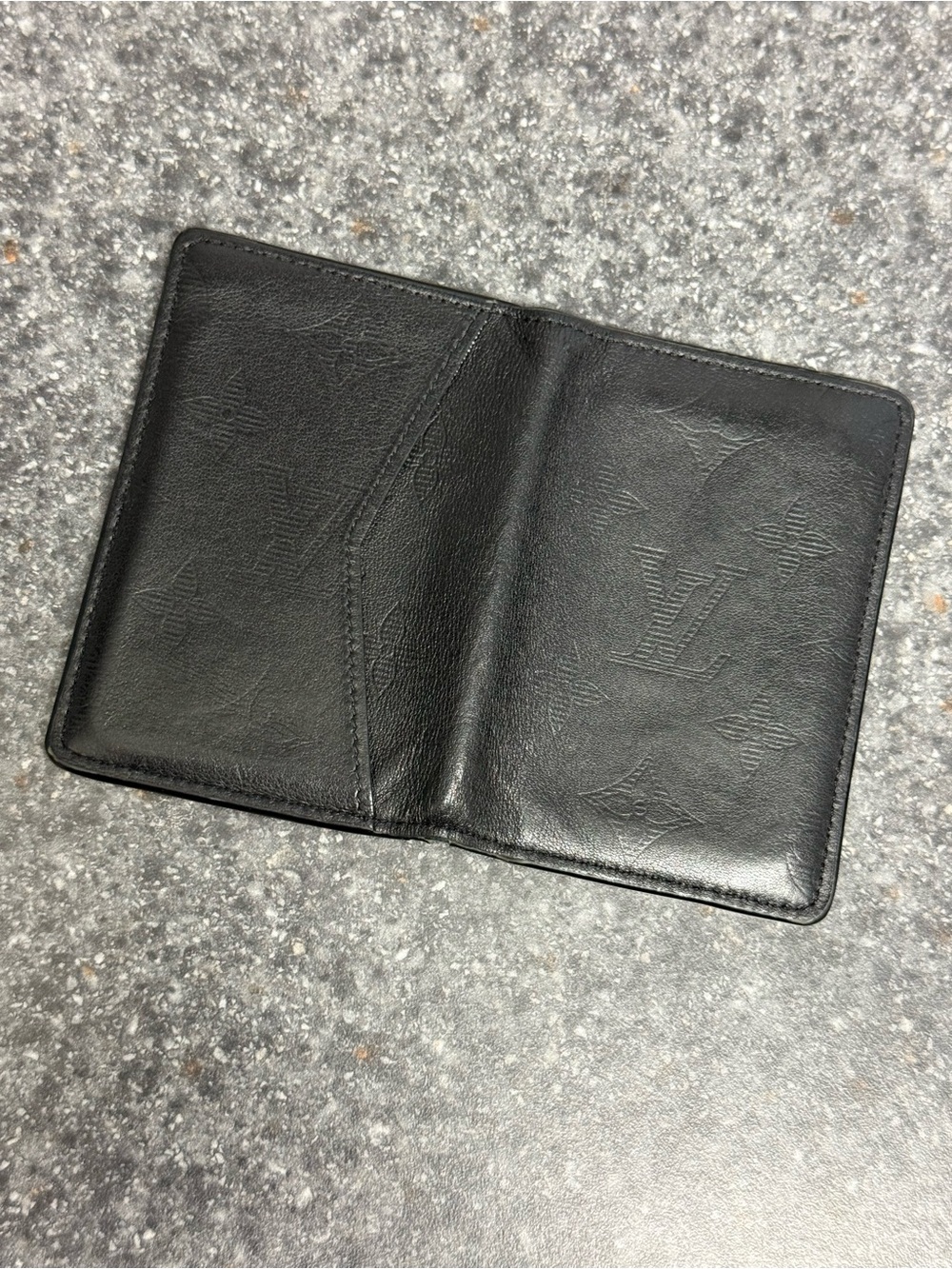 Louis Vuitton Black Calf Leather Monogram Shadow Pocket Organizer M62899 $570 - Picture 8 of 16